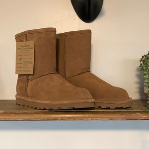 BEARPAW Boots Women's SIZE 5 Tan Cognac Emma Suede Leather